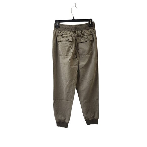 Habitual Green Cargo Jogger Pants Women's XS Soft Pull On Vetiver Tencel Blend - Picture 3 of 9